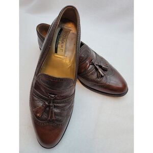 Johnston & Murphy Brown Leather Tassel Loafers